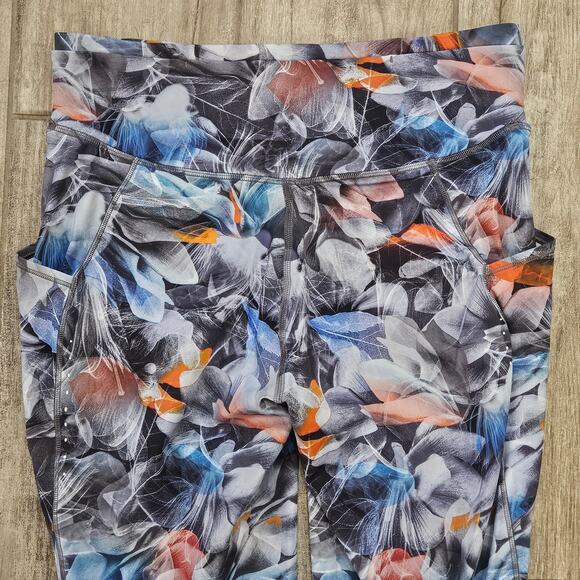 Lululemon Leggings Women 12 Fast and Free High-Rise 25" Luminescent Floral Multi - Picture 13 of 16